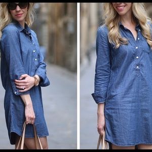 J Crew Denim T-Shirt Dress